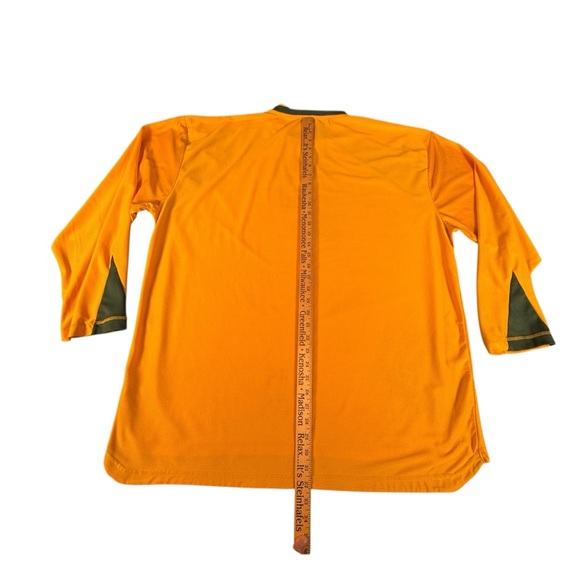 Green Bay Packers NFL Team Apparel Gold Performance Shirt Mens XXL - Picture 8 of 10